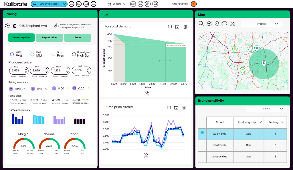 Kalibrate Fuel Pricing software hero