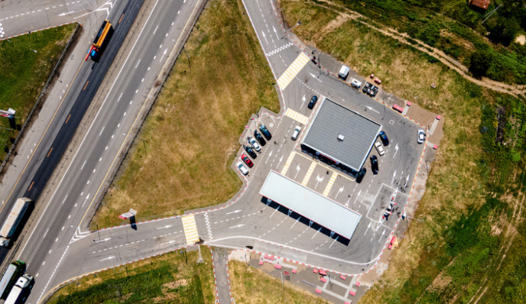 future of roadside retail gas station overhead