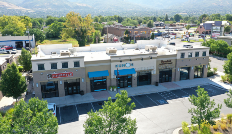 National retail aerial view